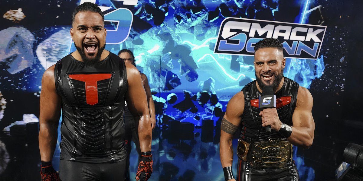 Tama Tonga & Tonga Loa WWE Tag Team Champions SmackDown September 20, 2024 Cropped