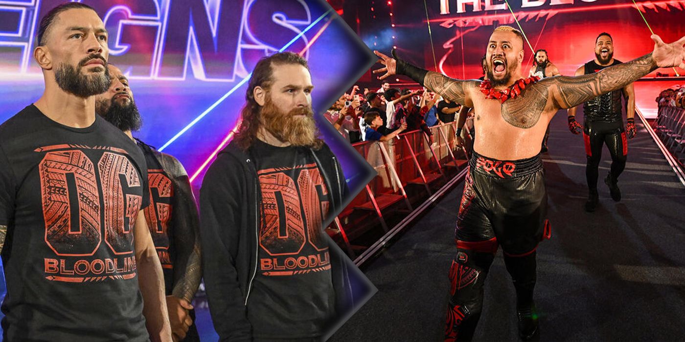 WWE's Bloodline story with Roman Reigns, Sami Zayn, and Solo Sikoa