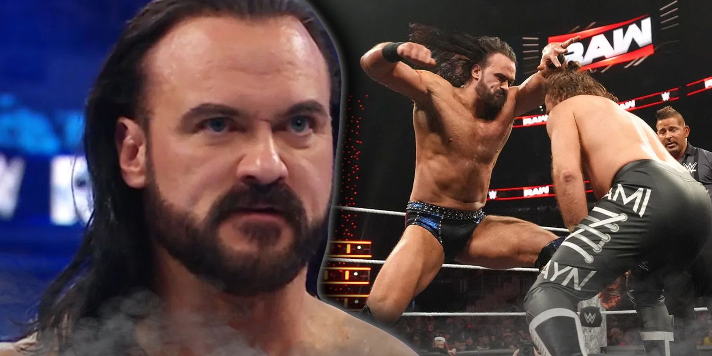 Drew McIntyre looking angry and a Raw match with Sami Zayn