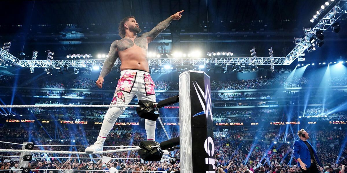 Jey Uso after winning Royal Rumble 2025 (1)