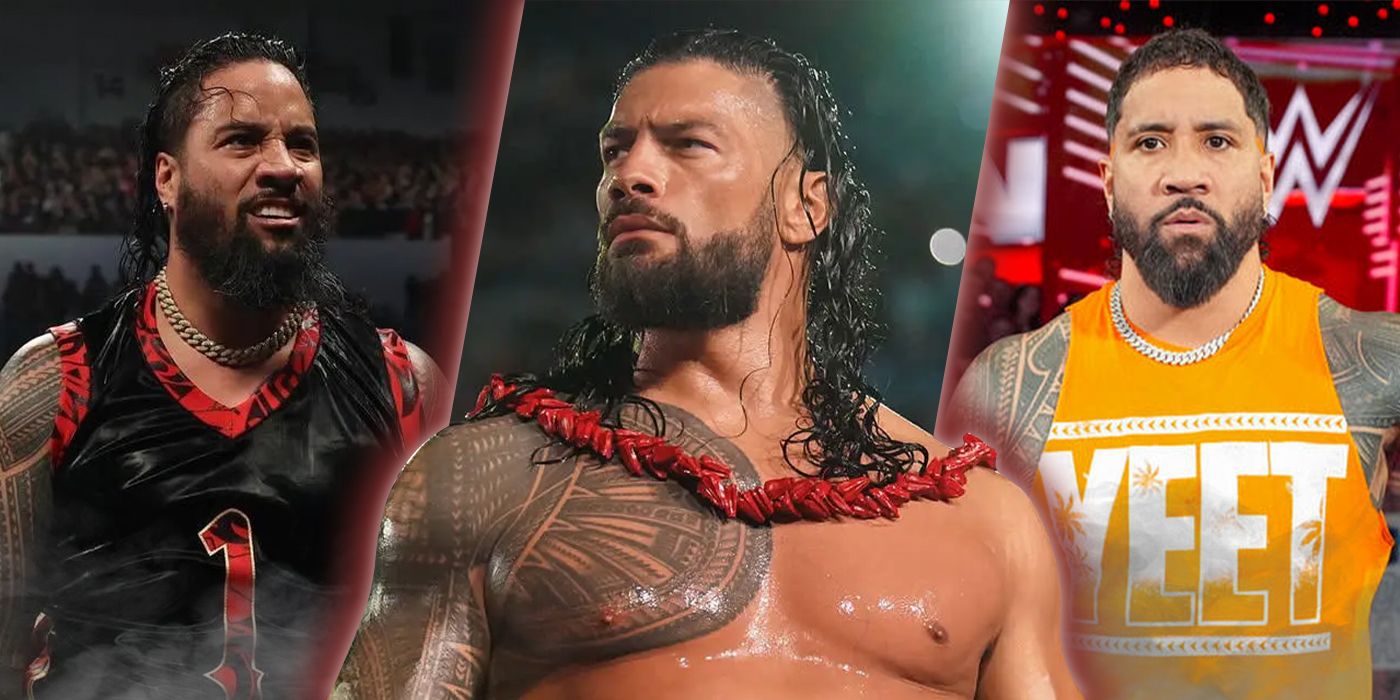 Jimmy Uso, Roman Reigns, and Jey Uso in WWE