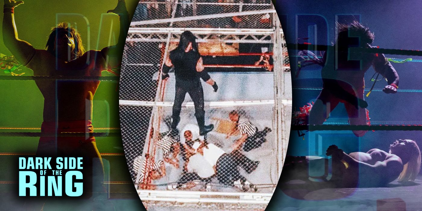 Dark Side of the Ring images and Undertaker vs. Mick Foley in Hell in a Cell