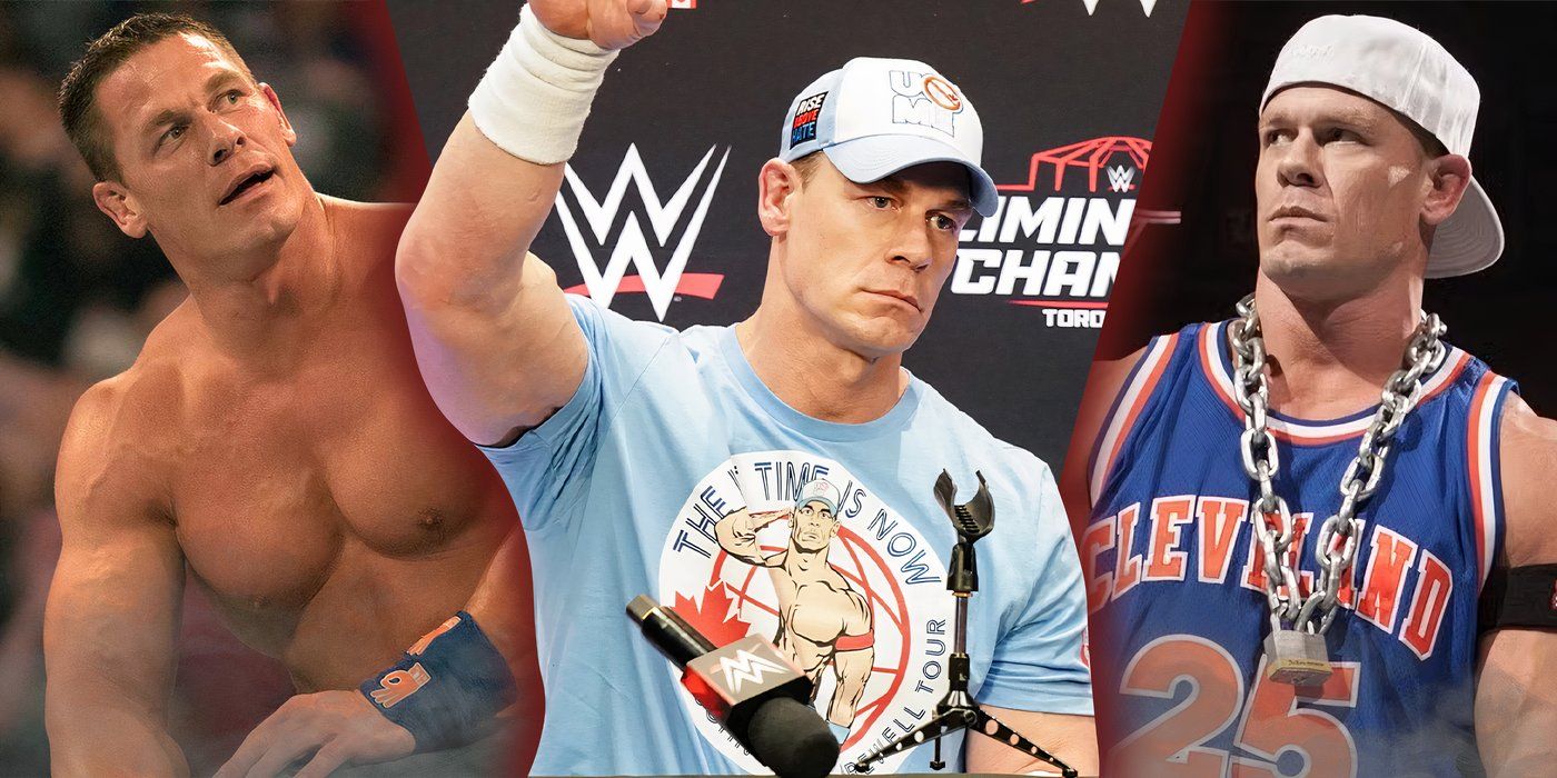 John Cena as a babyface and heel in WWE