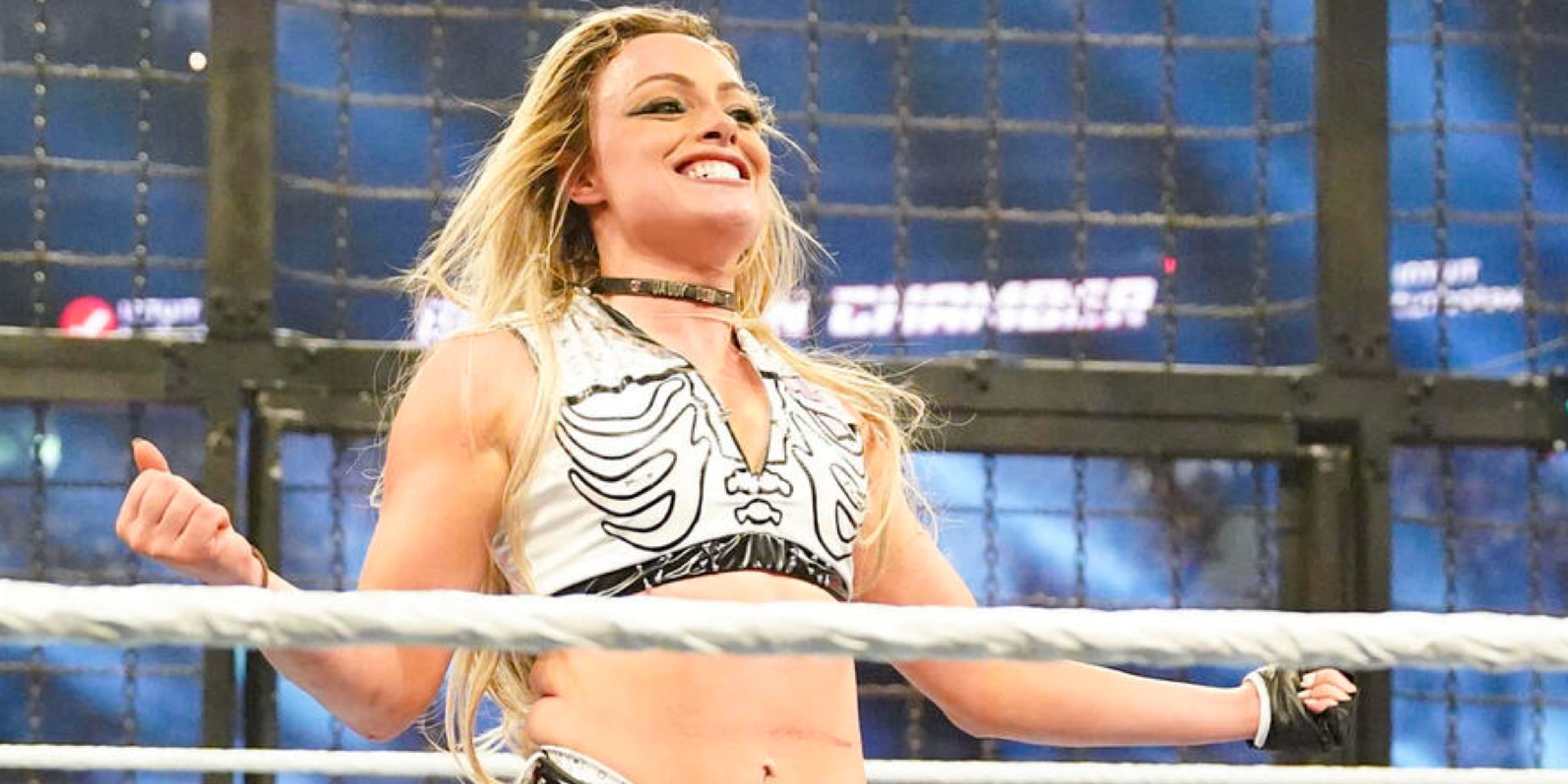 liv morgan inside the elimination chamber.