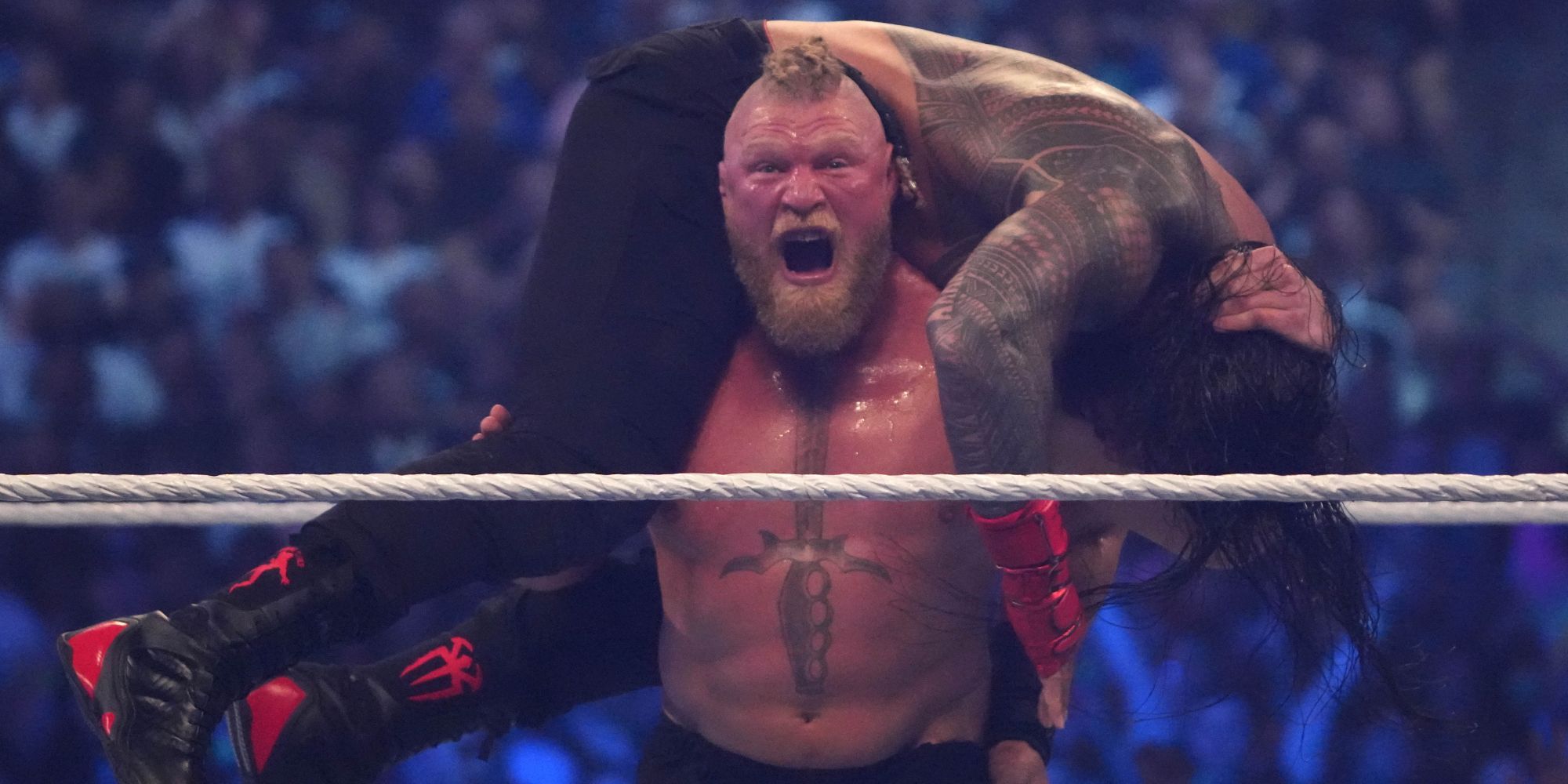 Brock Lesnar Wrestlemania 38 Rome's rule Imagine Joe Camparéal Imagine