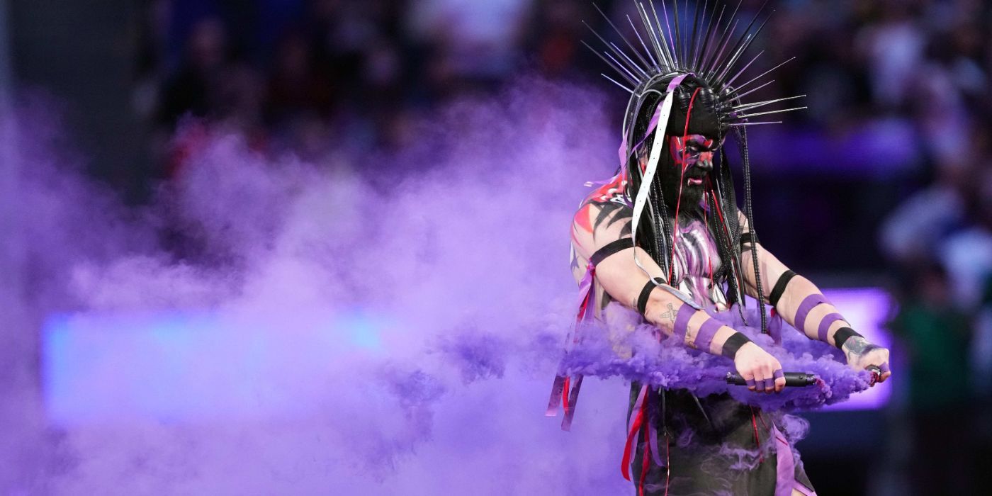 Demon King Finberor Wrestle Mania 39 Image Joe Camparéal