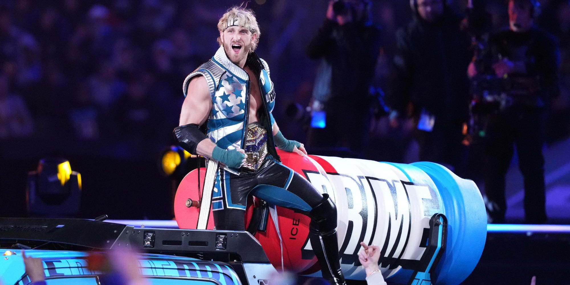 Logan Paul Prime Joe Camparéal Iman Wrestlemania 40