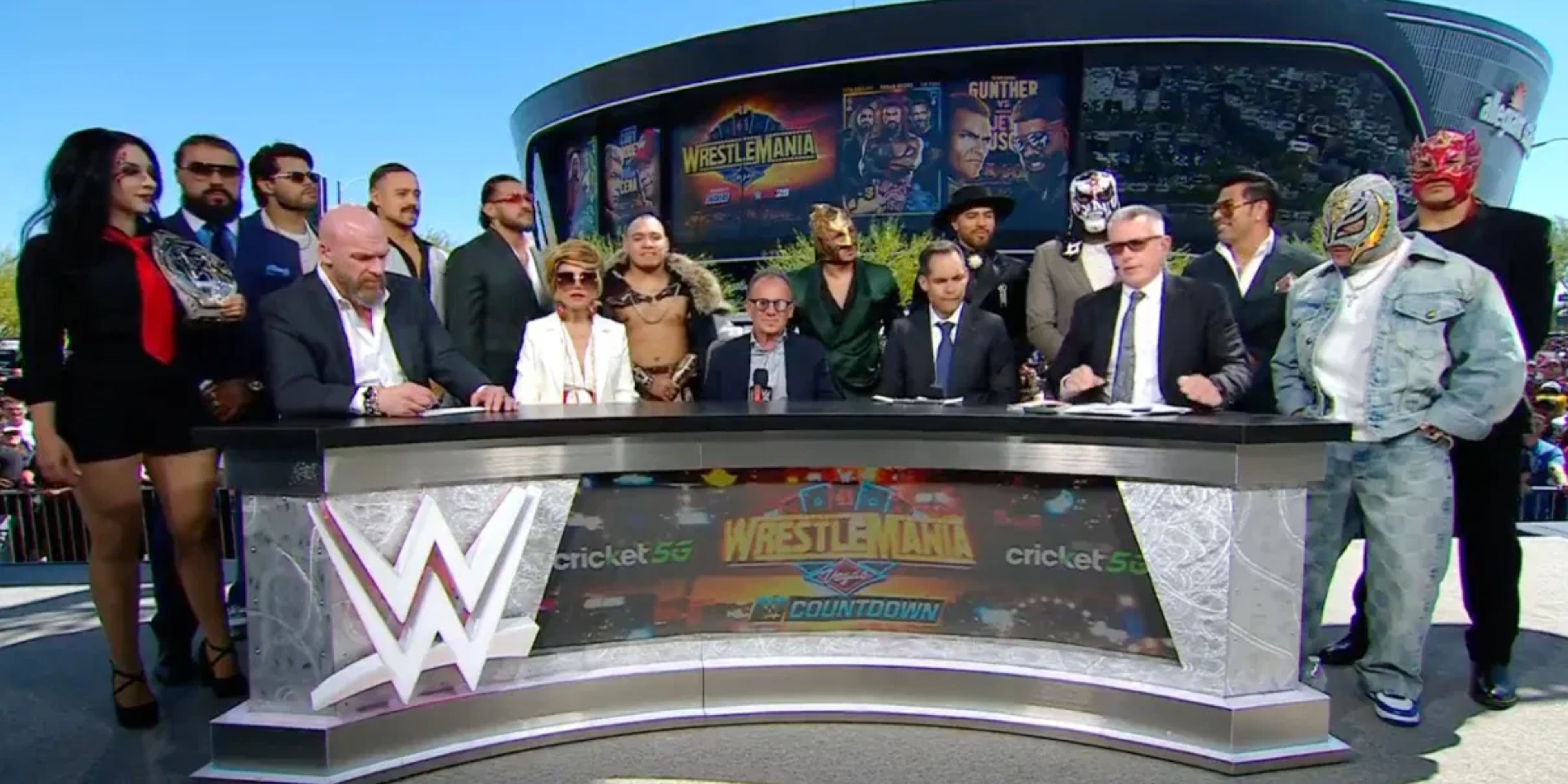 wwe panel announcing aaa acquisition.