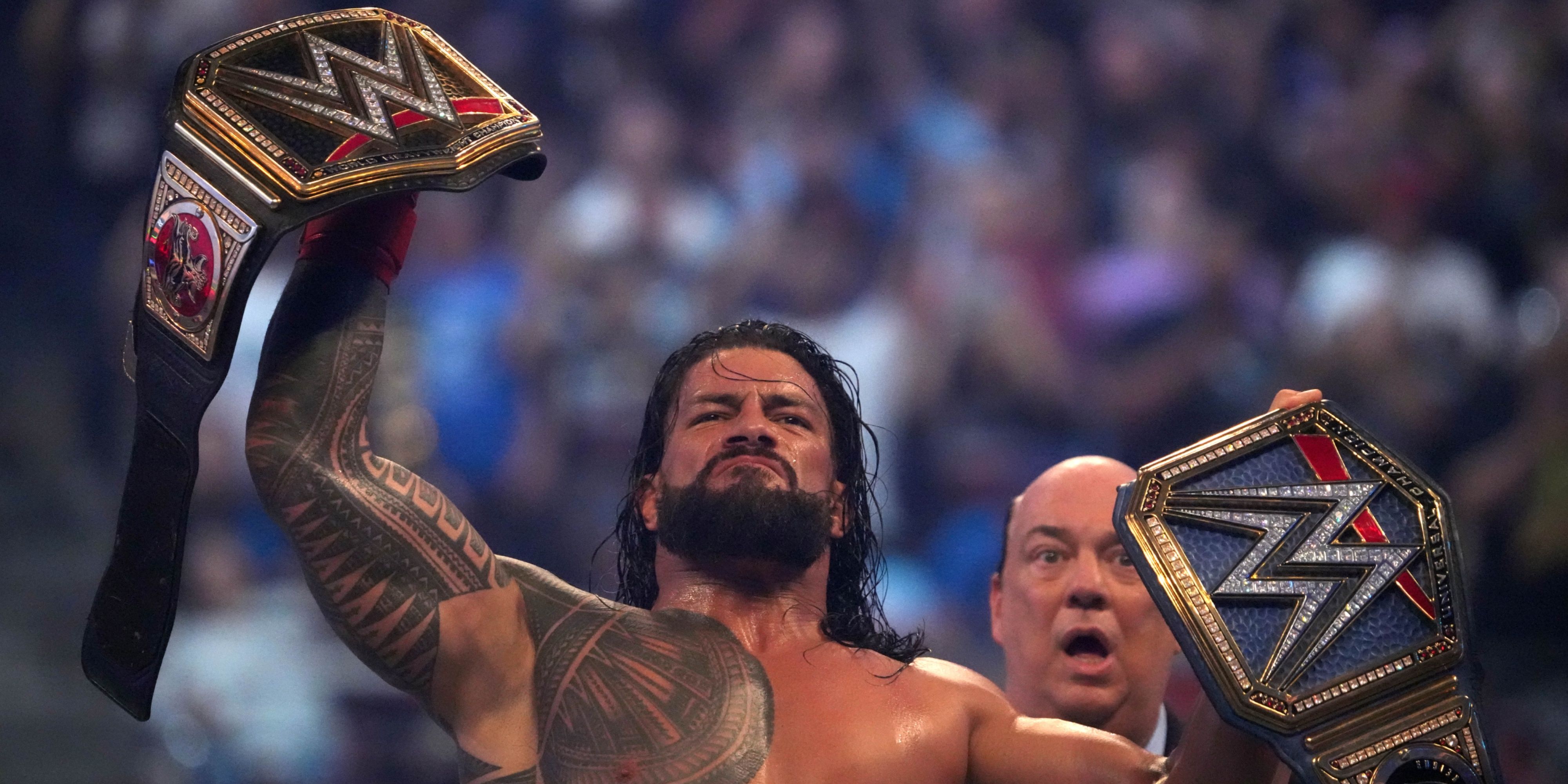 Roman supports WWE and the Universal Championship.