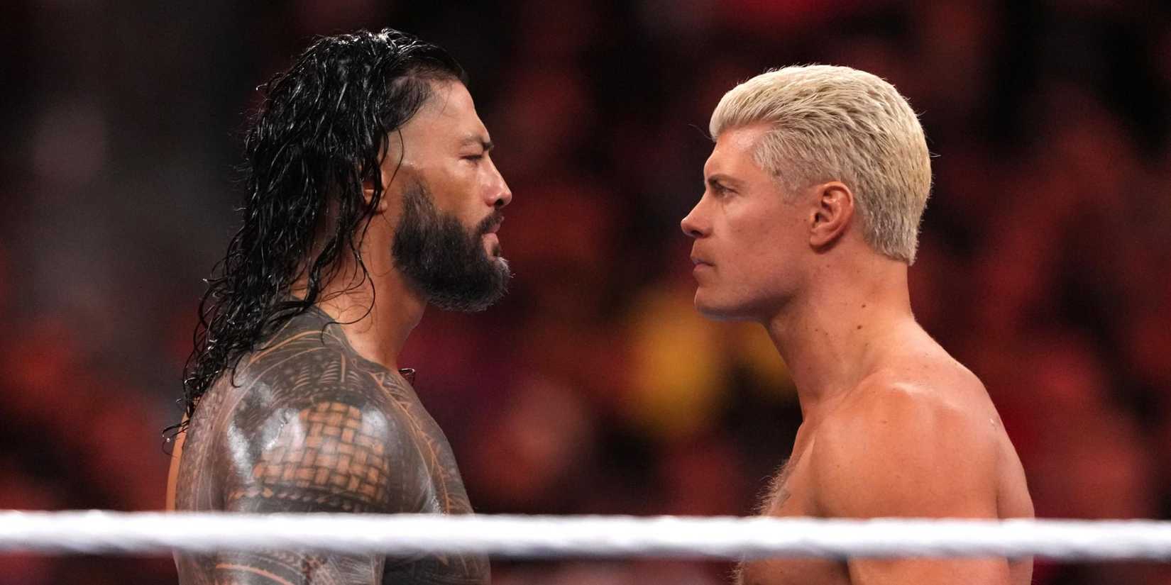 Roman Reigns vs Cody Rhodes at WWE WrestleMania 39
