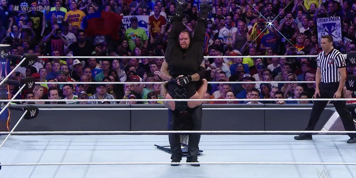 Roman Reigns v The Undertaker WrestleMania 33 Screenshot Crop