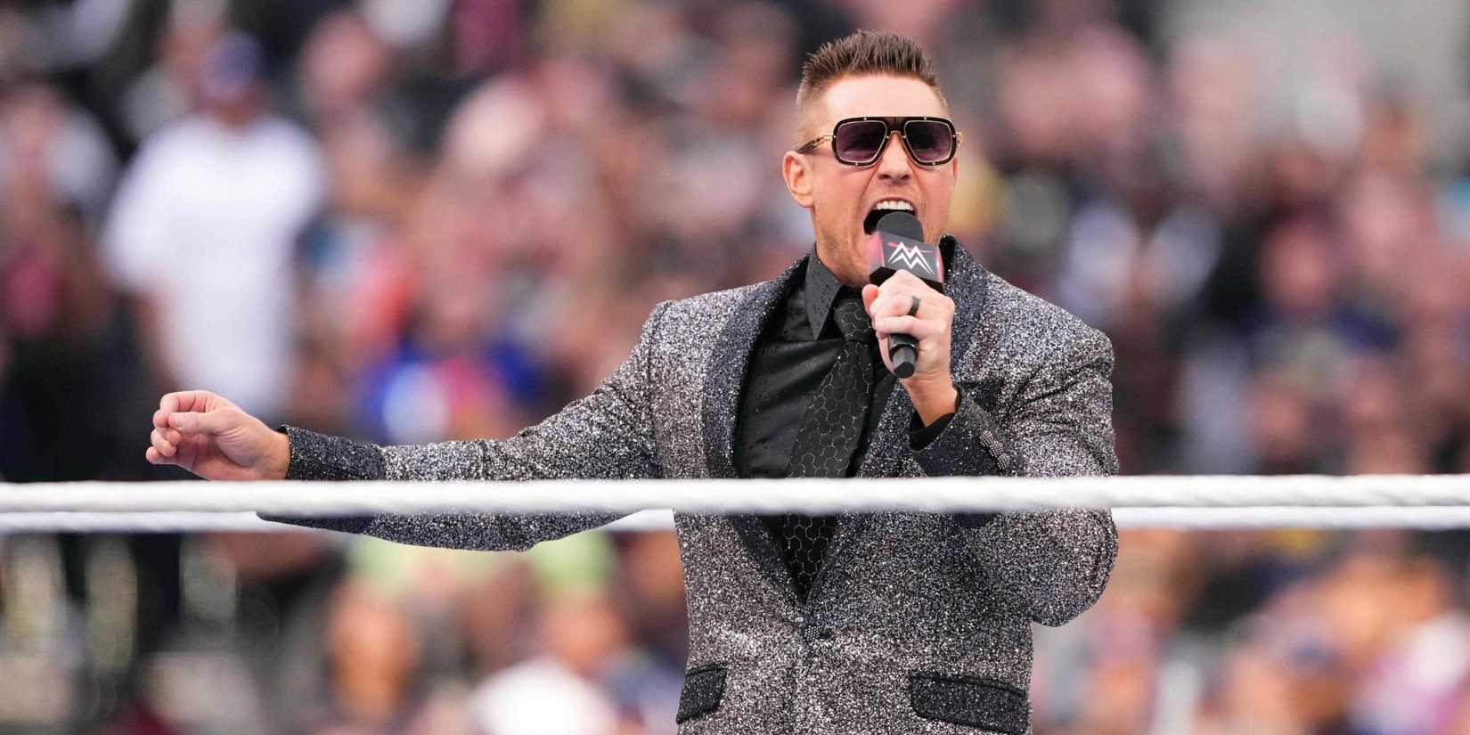 The Miz on the mic at WrestleMania 39