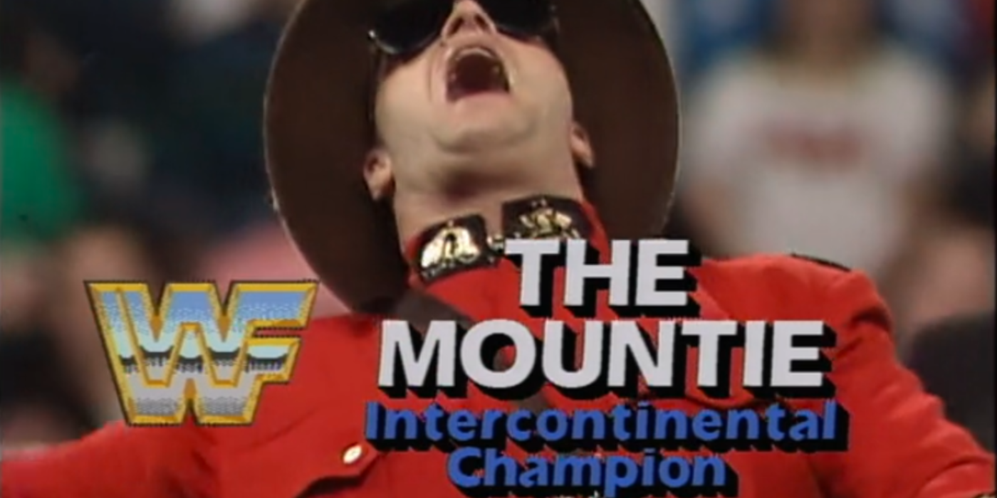 Mountie WWE Intercontinental Champion Royal Rumble 1992 