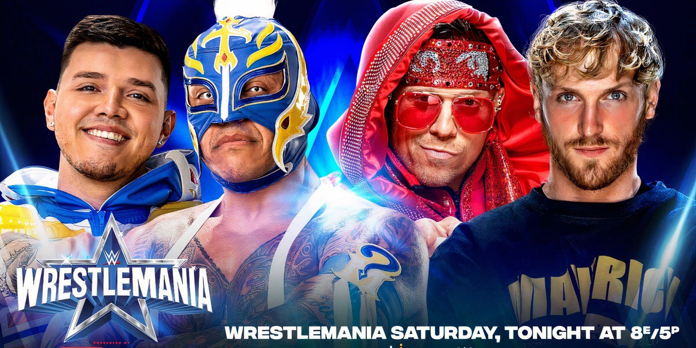 Mysterios vs Logan Paul & Mizu WWE WrestleMania 38