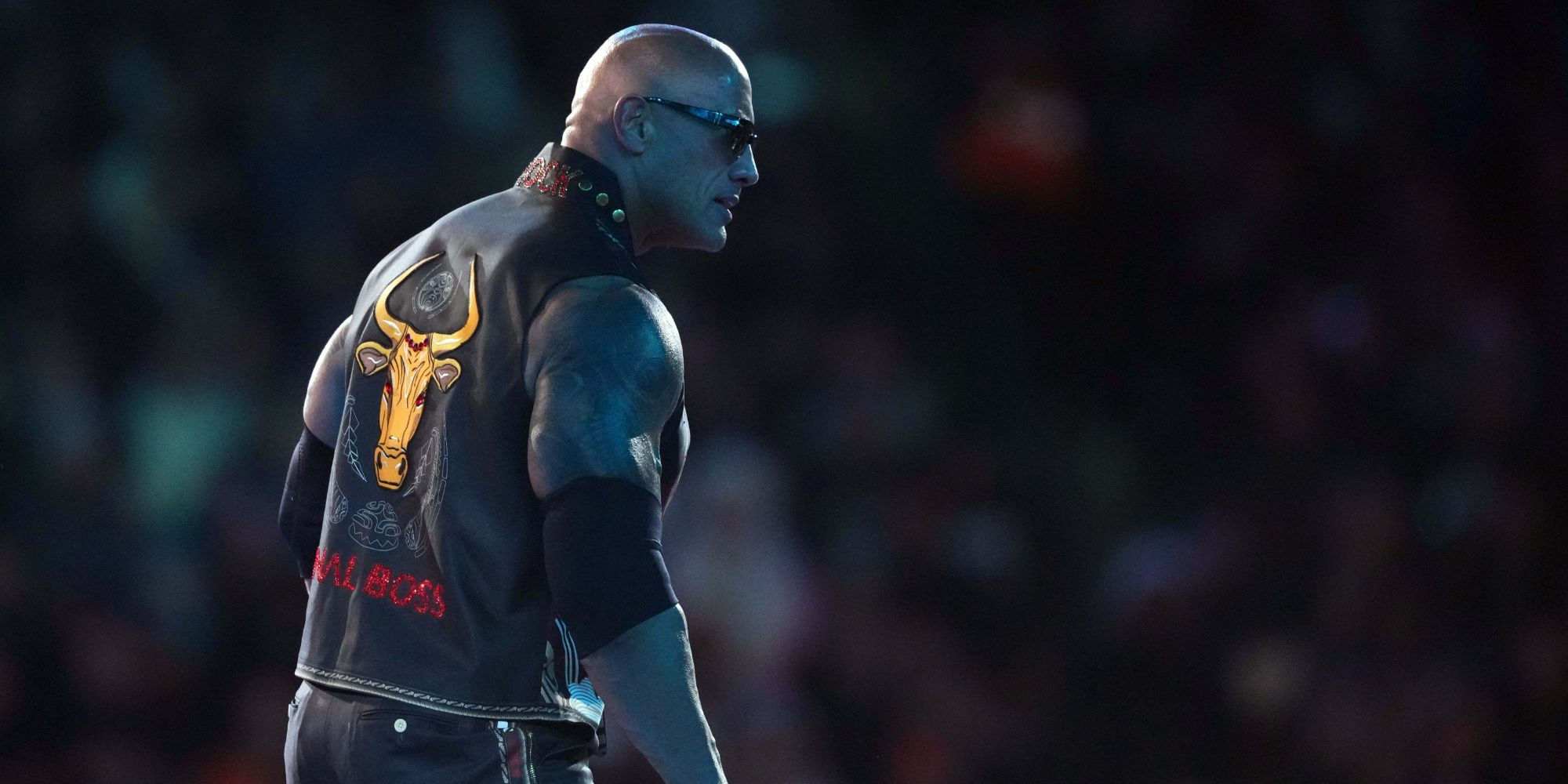 Wrestlemania 40, the entrance to the rock