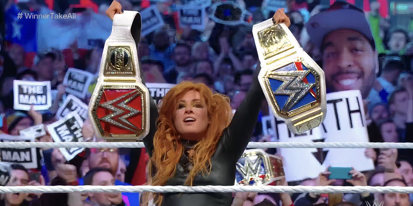 Becky Lynch Raw & Smackdown Women's Champion Wrestlemania 35 Screenshot Crop