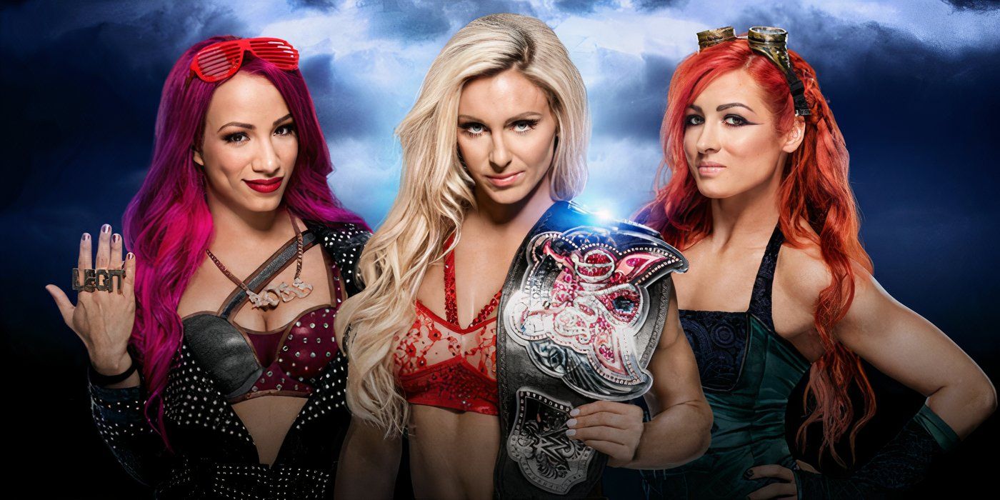 Charlotte Flare vs Becky Lynch vs Sasha Banks WWE WrestleMania 32