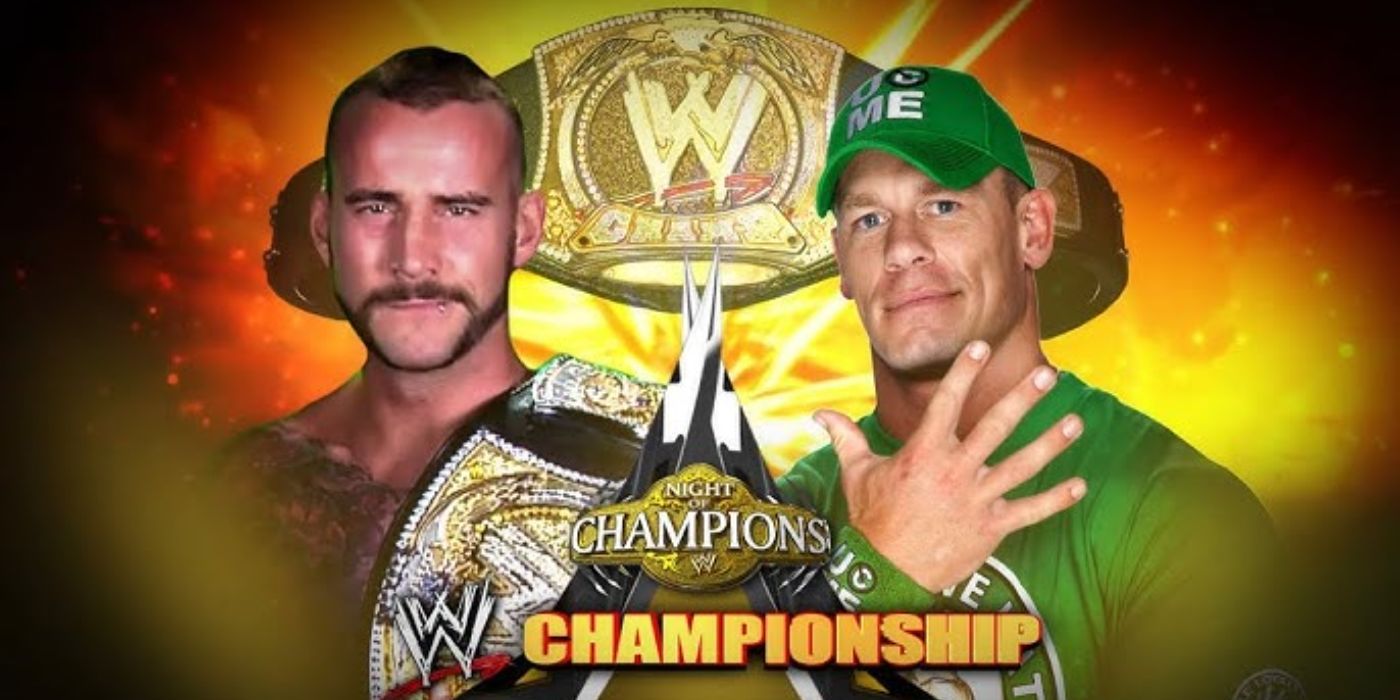 John Cena vs CM Punk Night of Champions 2012 Match Graphics 