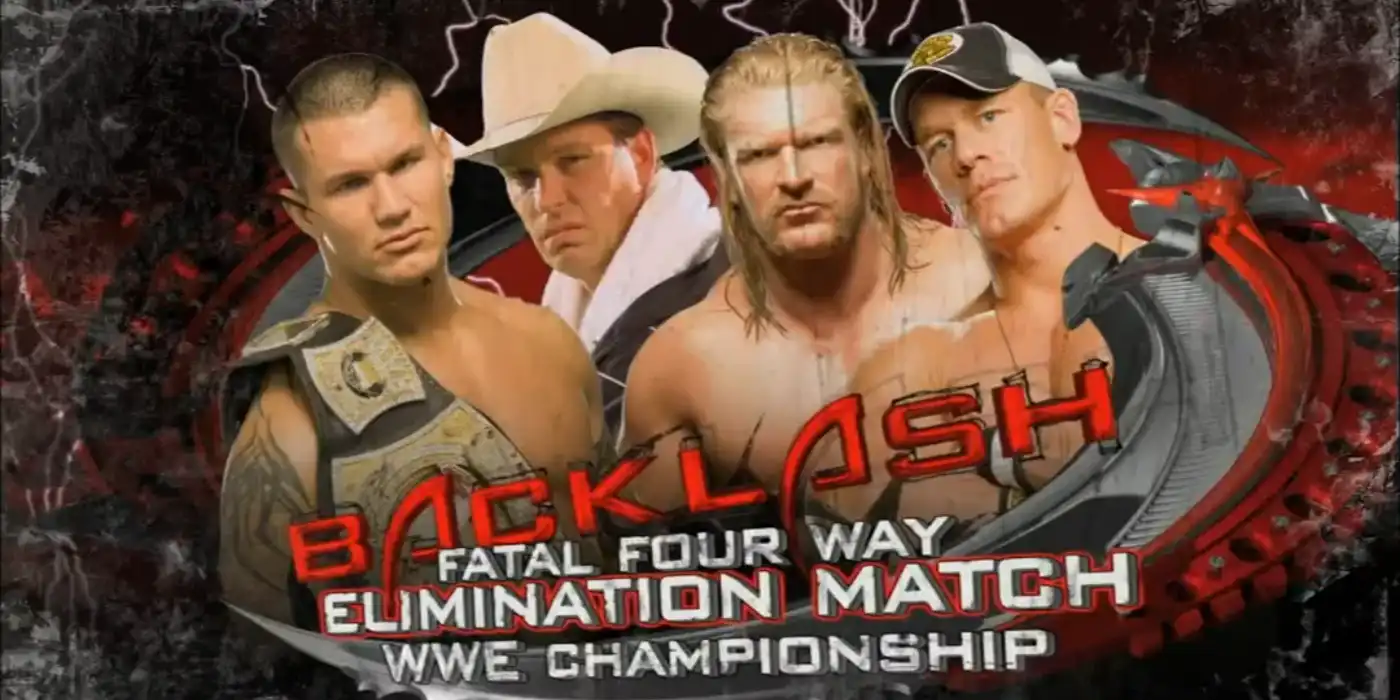 John Cena vs. Randy Orton vs. JBL vs. Triple H WWE Backlash 2008 Match Card
