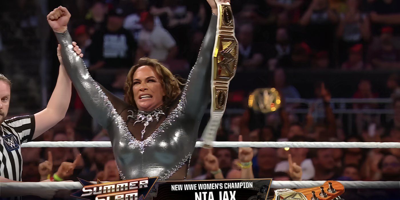 Nia Jax WWE Women's Champion Summerslam 2024 Screenshot cut out