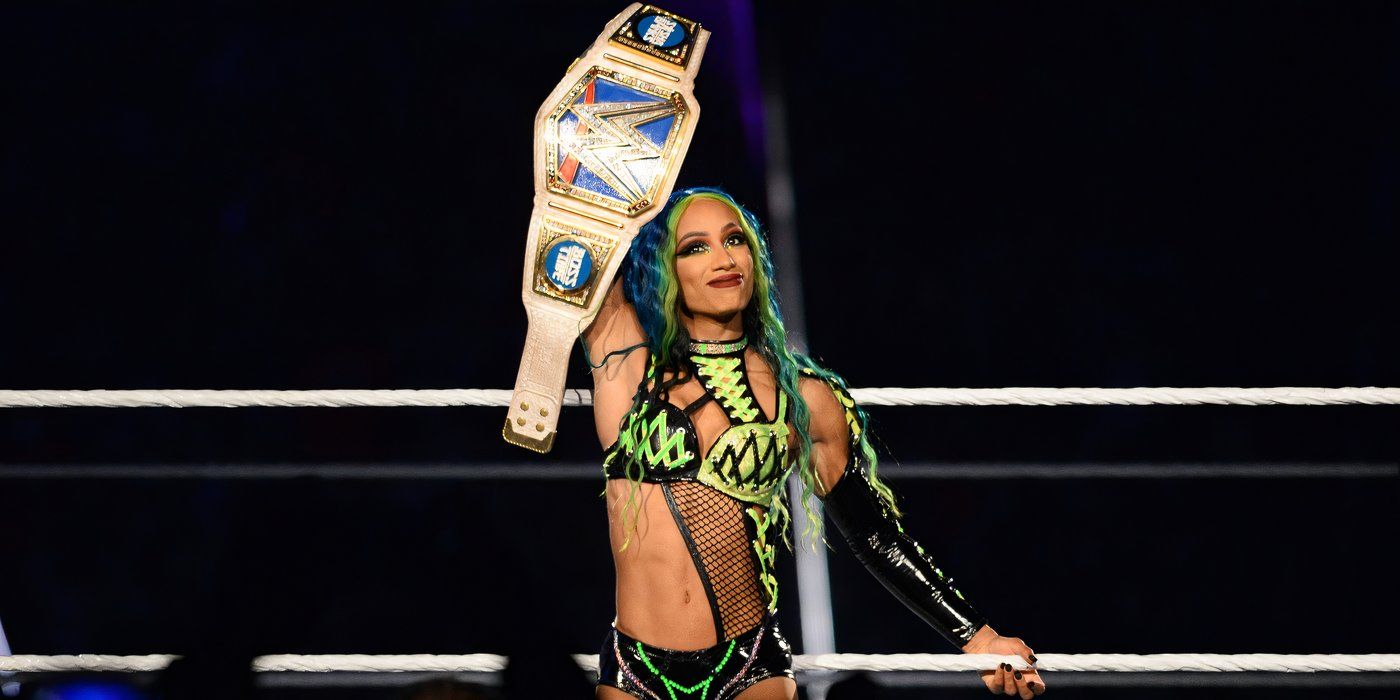 Sasha Banks Smackdown Women's Champion Wrestlemania 37 Imaging Crop