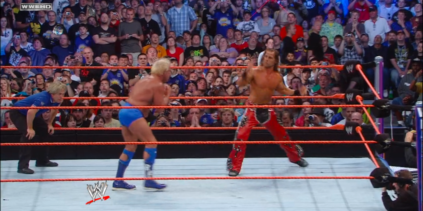 Shawn Michaels Sweet Chin MusicClick Flare Wow WrestleMania 24 