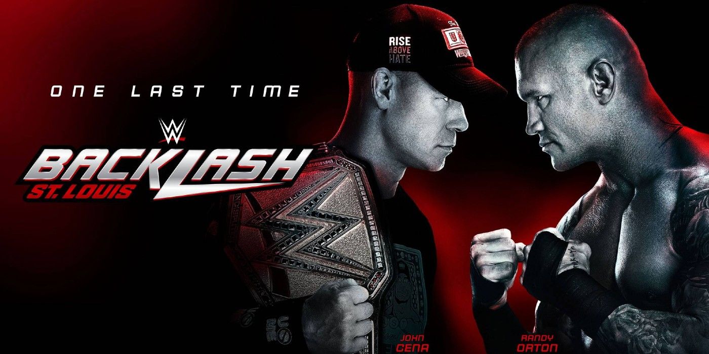 John Cena vs Randy Orton WWE Backlash Poster