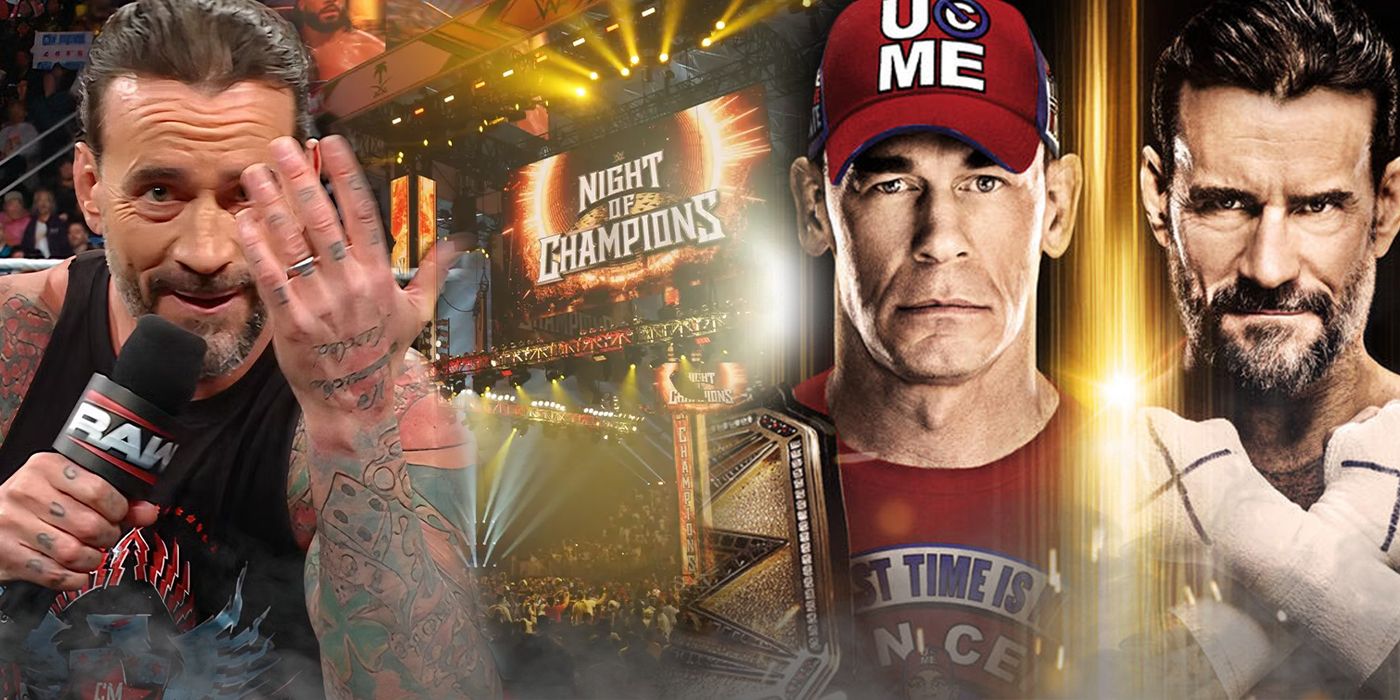 CM Punk WWE Raw promo, Night of Champions poster with John Cena