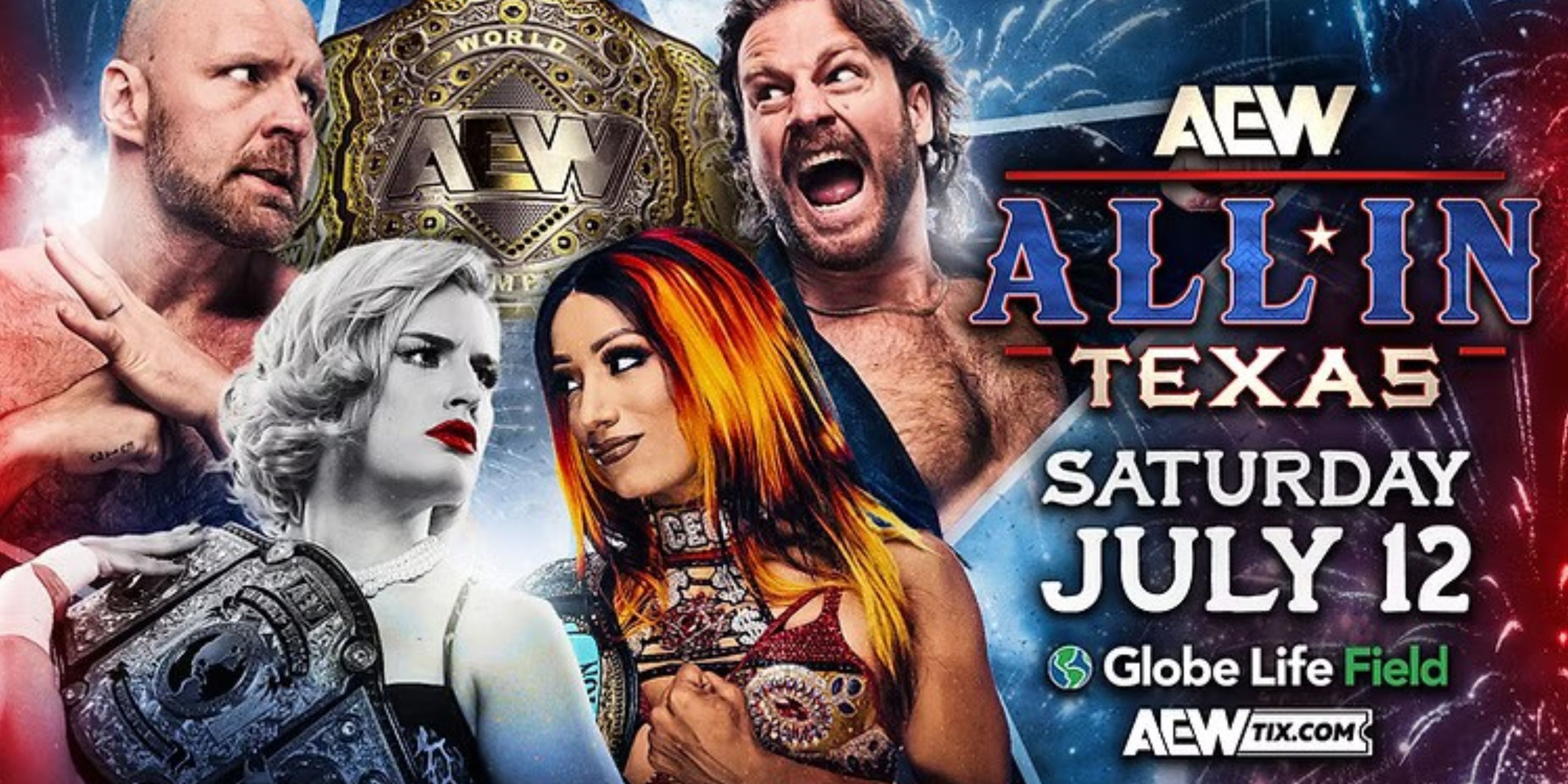 aew all in 2025 poster.