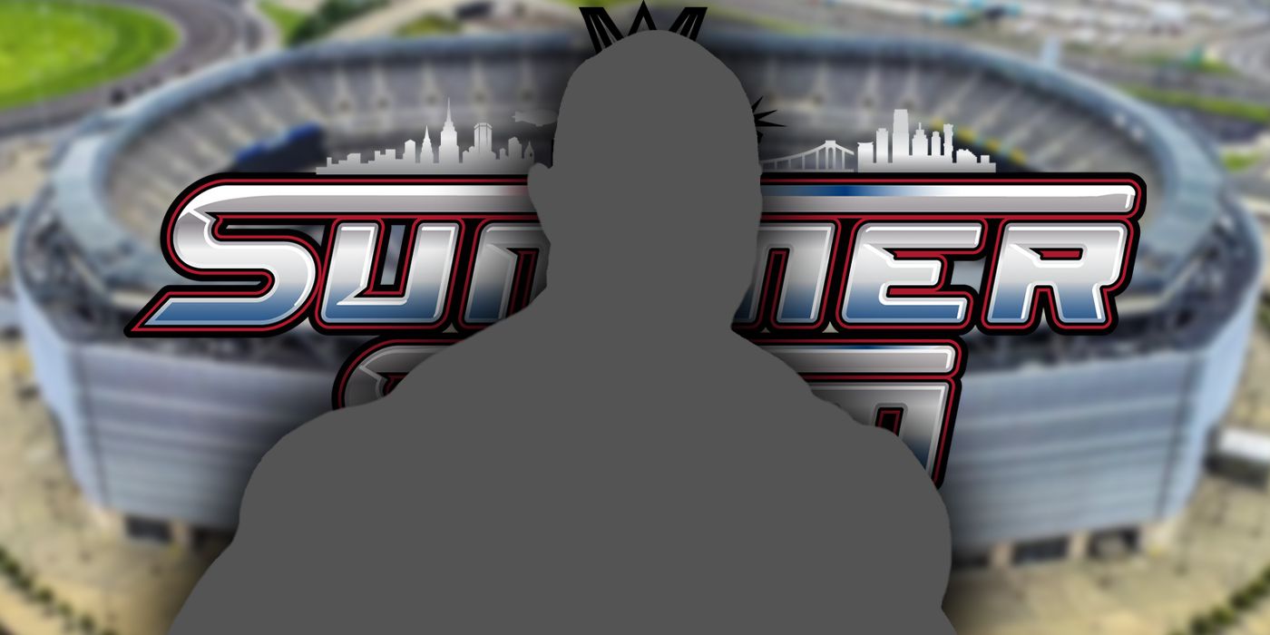 WWE SummerSlam logo and a silhouette of The Rock