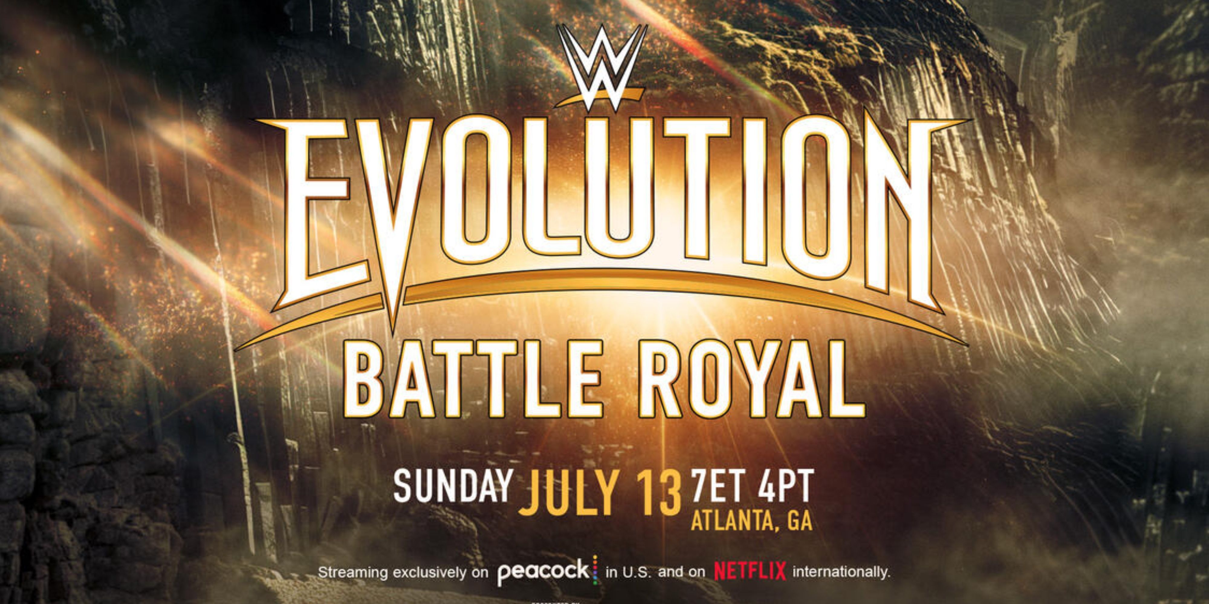 match graphic for a battle royal at evolution.