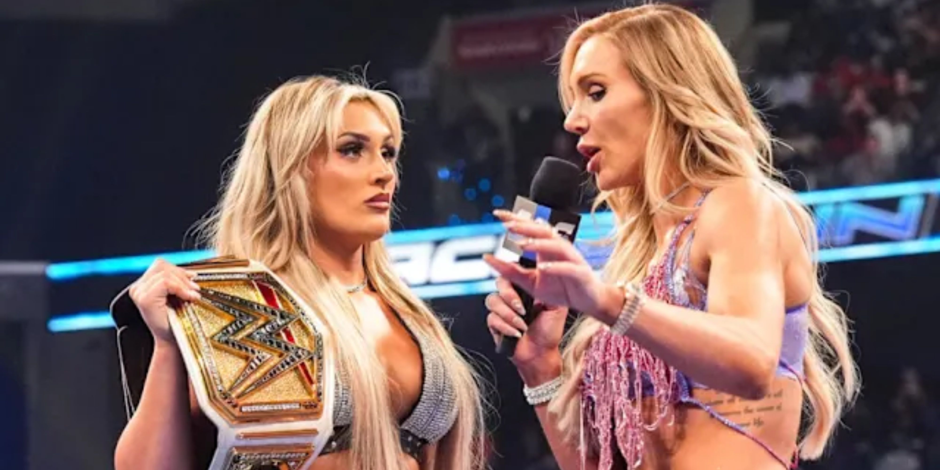 charlotte flair speaking to tiffany stratton.