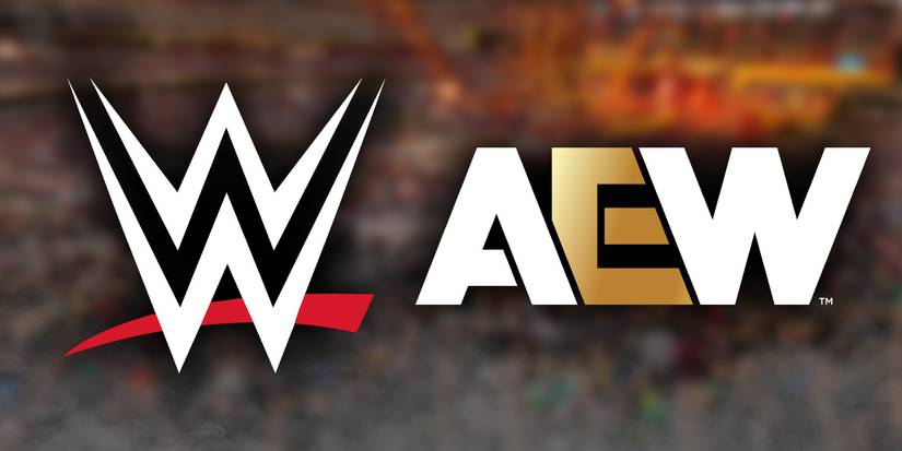 WWE and AEW logos