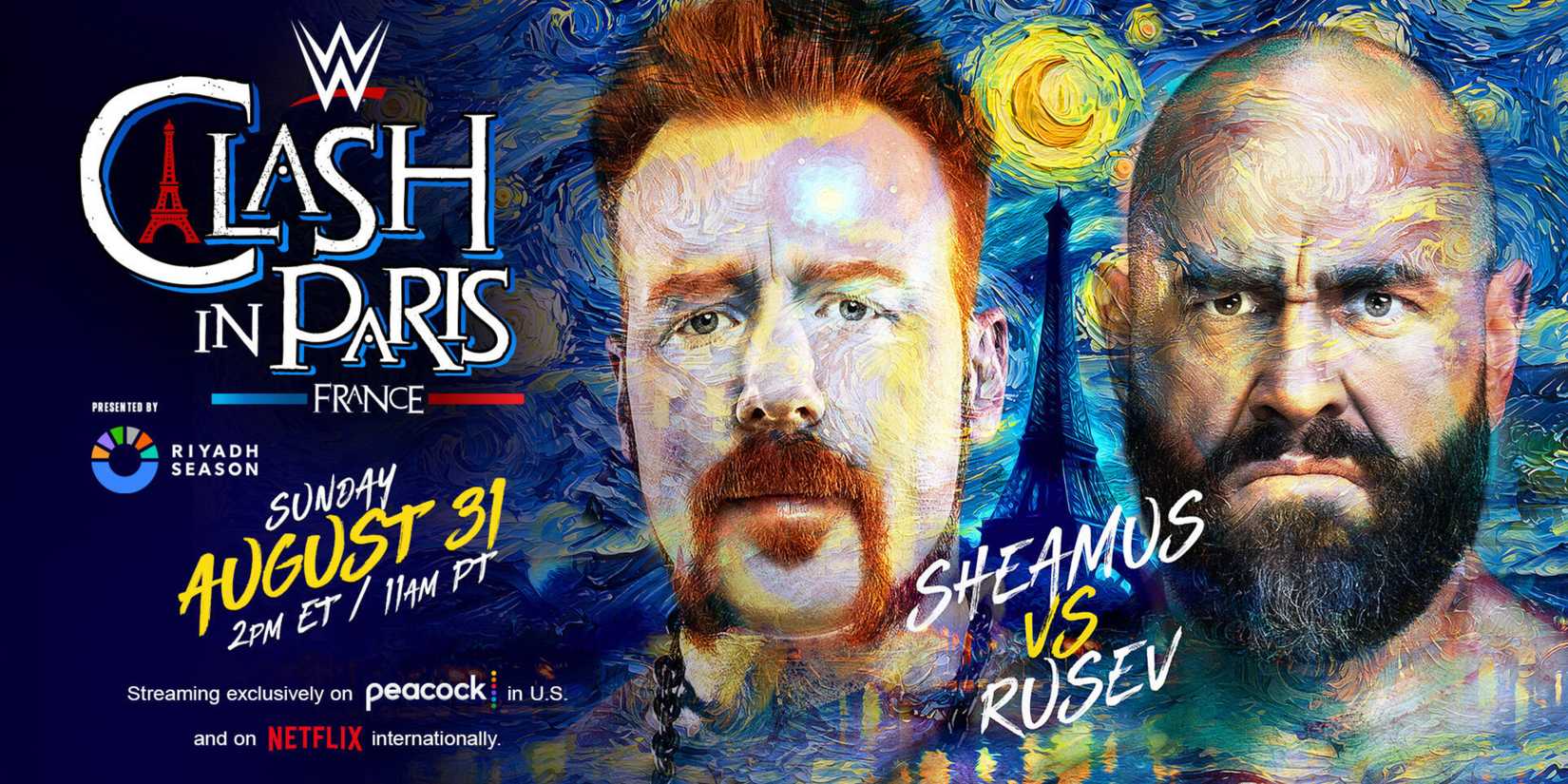 sheamus vs rusev at clash in paris.