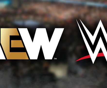 AEW and WWE logos
