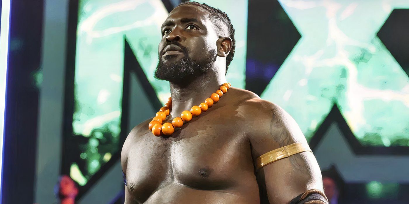 Oba Femi entrance in WWE NXT