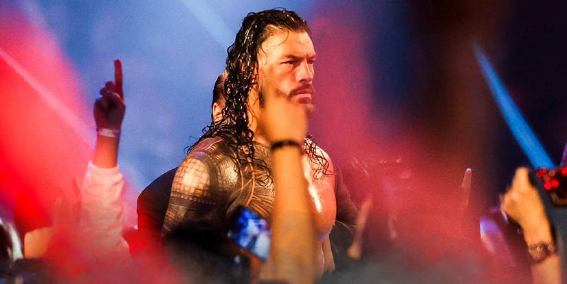 Roman Reigns makes his entrance in WWE