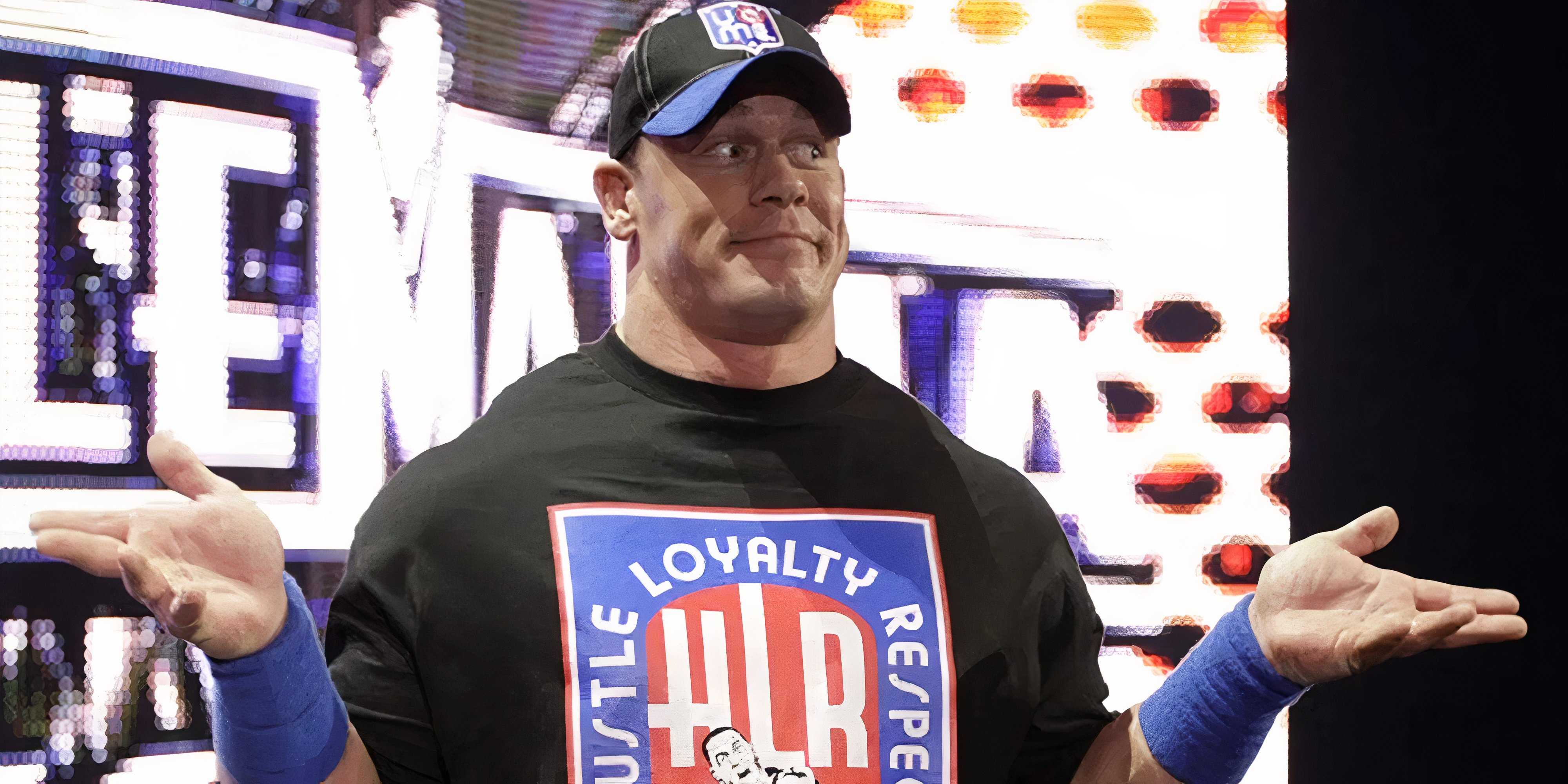 john cena shrugging.