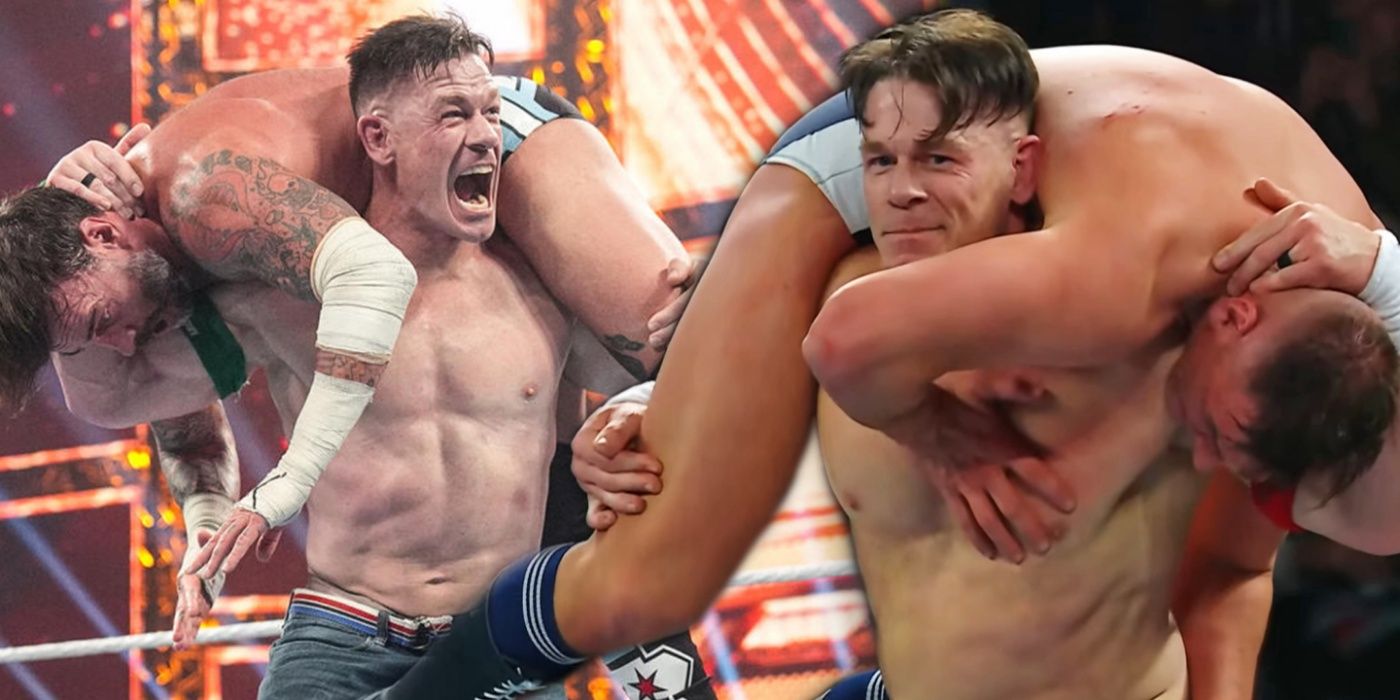 John Cena aplica un AA a sus oponentes 