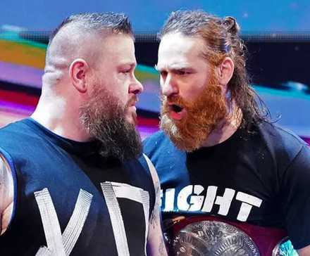 Kevin Owens and Sami Zayn face to face in WWE