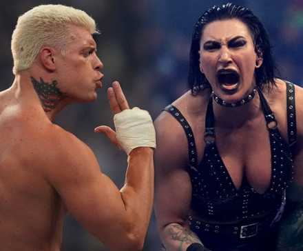 This Iconic Royal Rumble Betrayal Ruined a Major Babyface Push 2 Cody Rhodes and Rhea Ripley celebrating their Royal Rumble wins