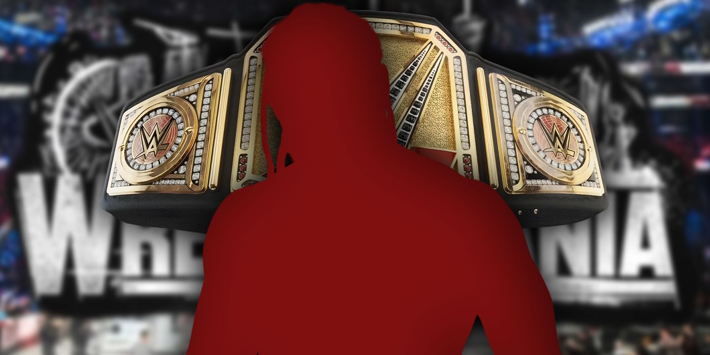 Silhouette of Jacob Fatu in front of the WWE Title and WrestleMania 42 logo
