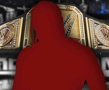 We've Figured Out the Identity of WWE's Mysterious Masked Man 5 Silhouette of Jacob Fatu in front of the WWE Title and WrestleMania 42 logo