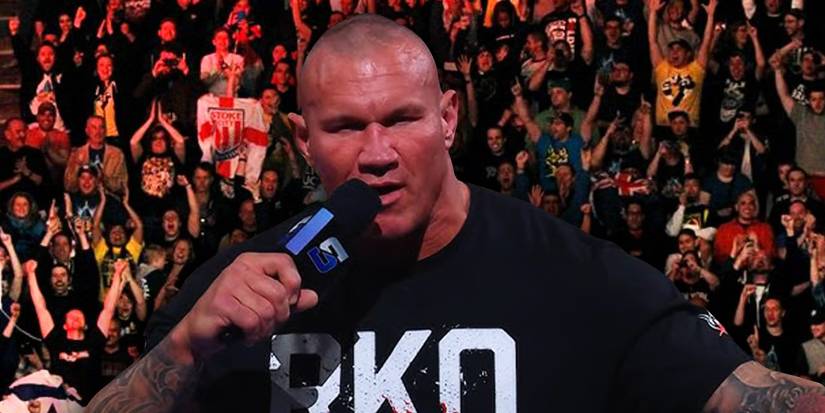 A Randy Orton WWE promo in front of cheering fans