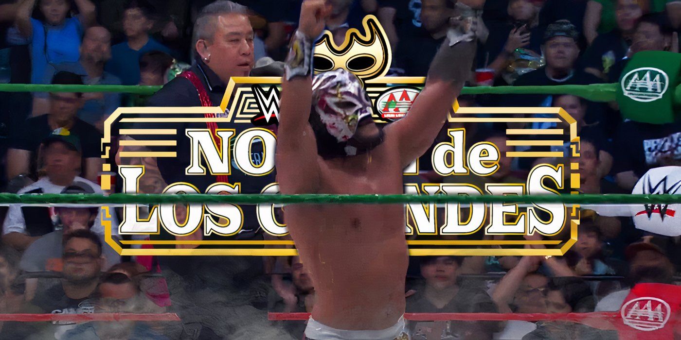 Lince Dorado celebrating at AAA Noche De Los Grandes