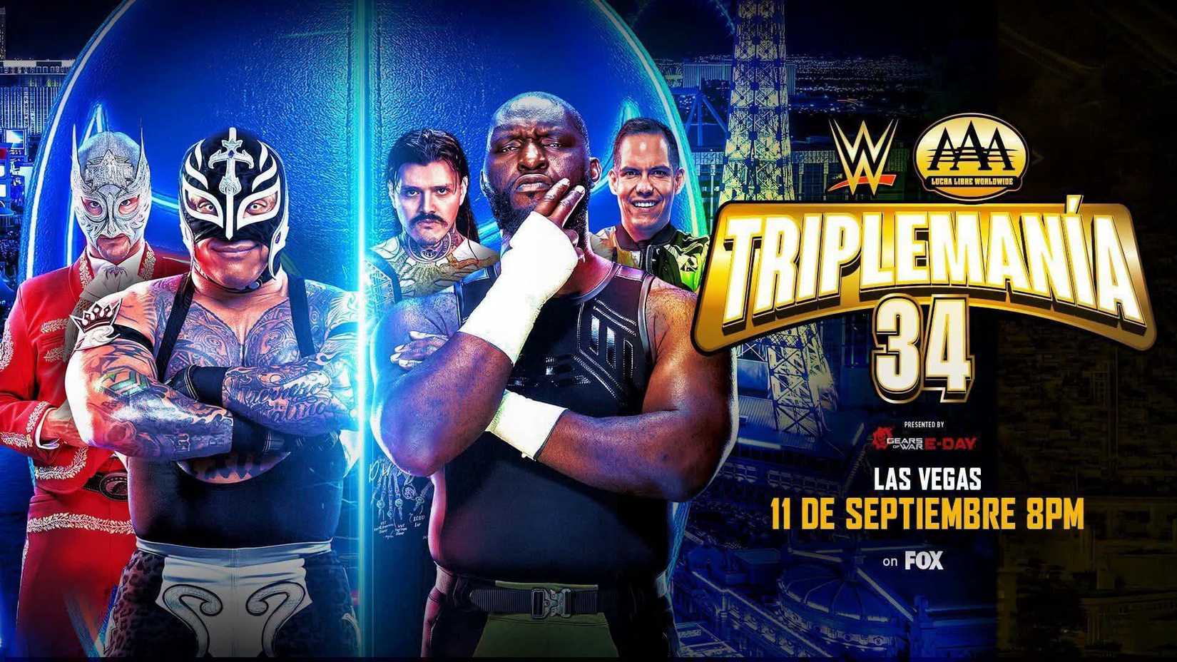 mysterio vs omos at triplemania.