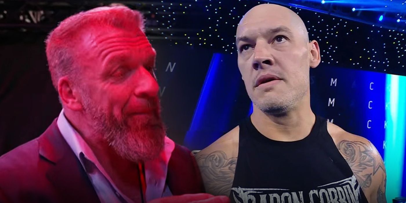 Triple H and Baron Corbin in WWE