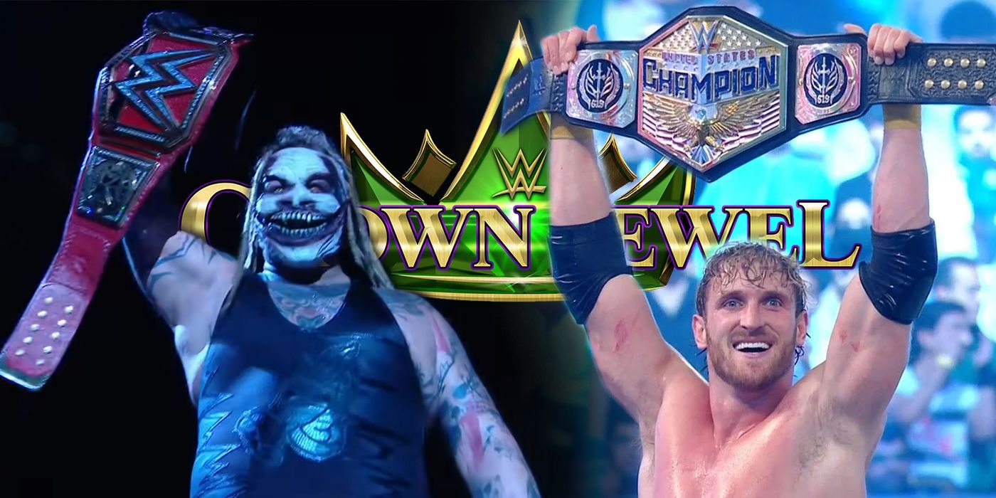 Bray Wyatt and Logan Paul celebrating as champions