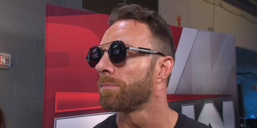 An unhappy LA Knight backstage on WWE Raw