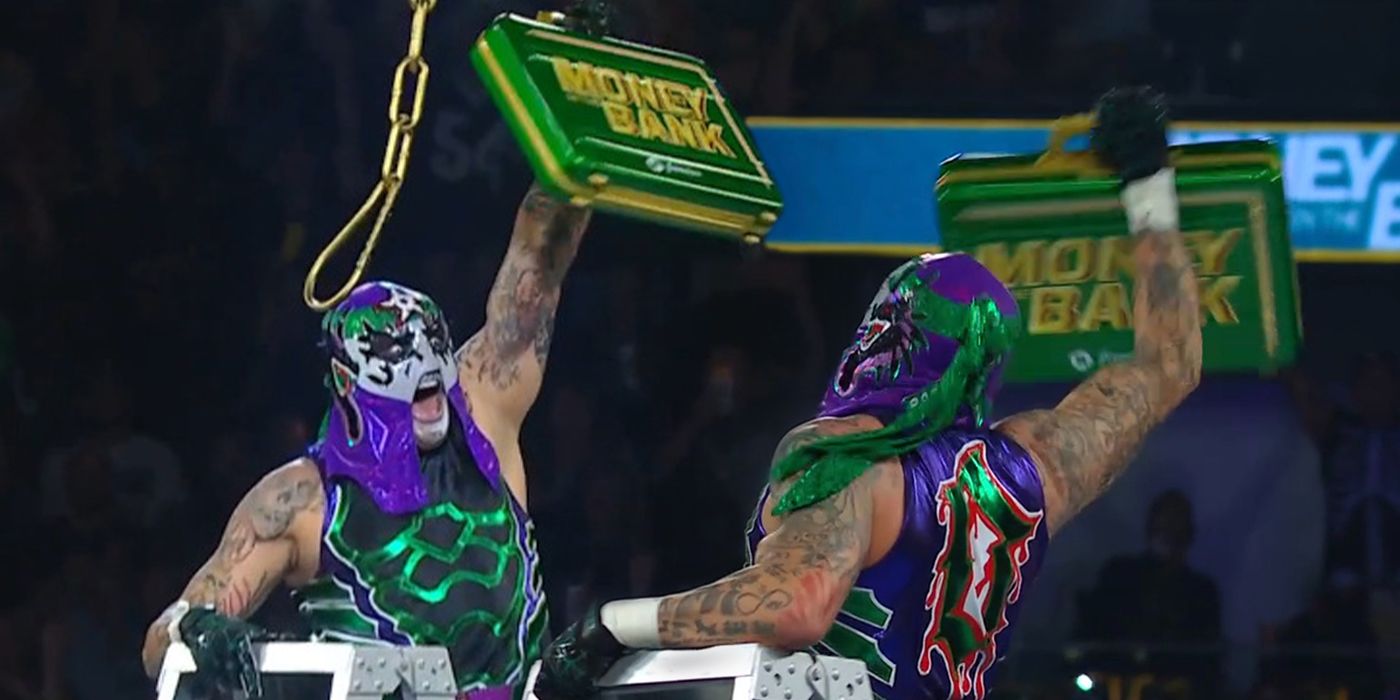 Penta winning the Money In The Bank 
